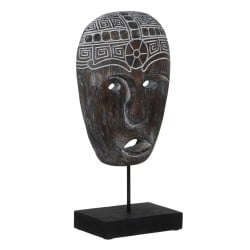 Figurine Décorative Marron Masque 24 x 12 x 46 cm