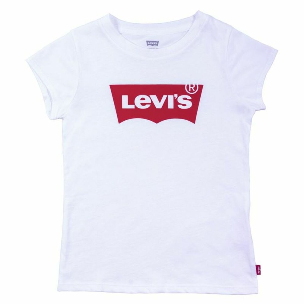 Child's Short Sleeve T-Shirt Levi's Batwing B White