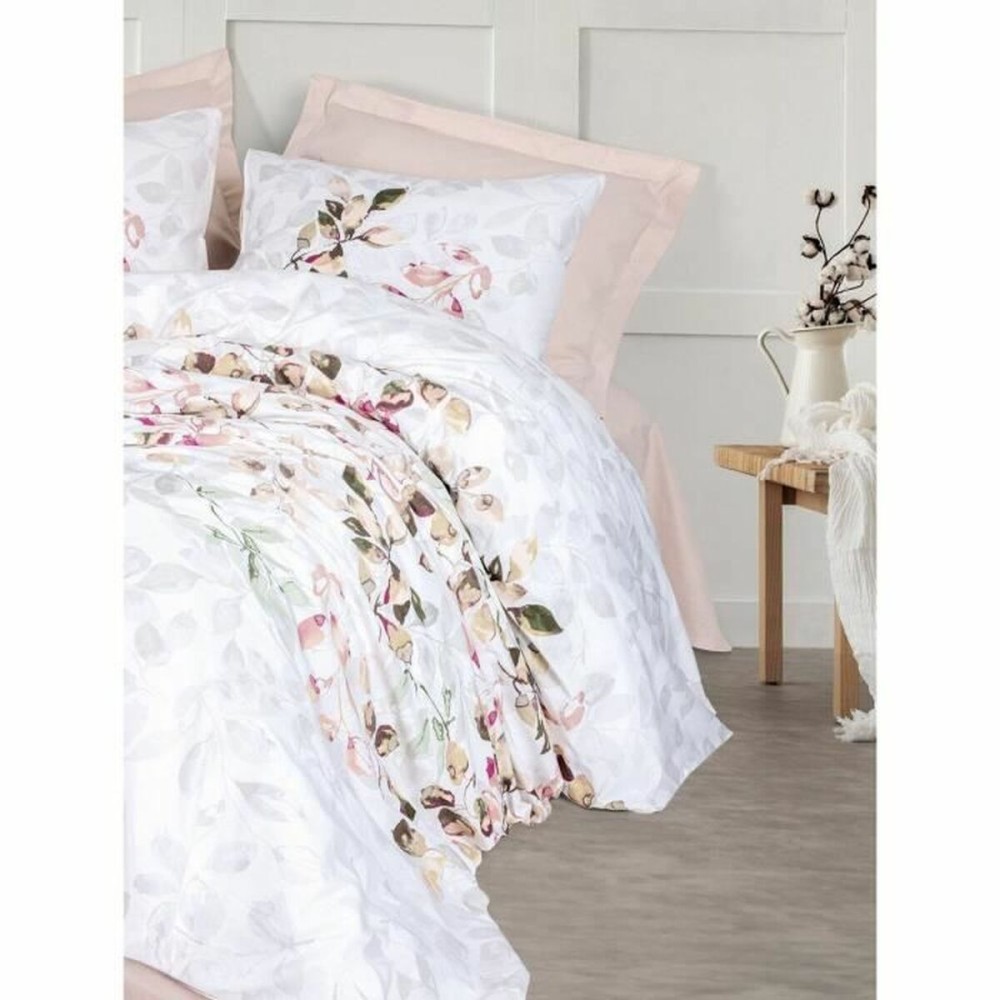 Parure de couette Blanc 220 x 240 cm