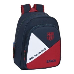 Schulrucksack F.C. Barcelona Blau Granatrot (27 x 33 x 10 cm)