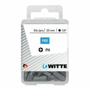 Bit set WITTE Phillips PH2 25 Units 25 Pieces
