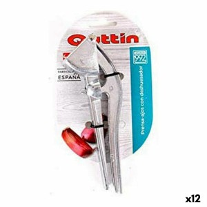 Knoblauchpresse mit Entsteinungsvorrichtung Quttin 46527 16 x 6 x 3 cm (12 Stück)