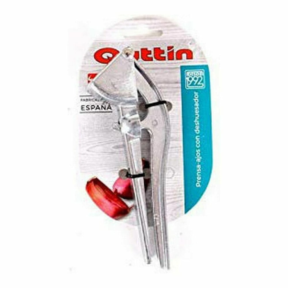 Knoblauchpresse mit Entsteinungsvorrichtung Quttin 46527 16 x 6 x 3 cm (12 Stück)