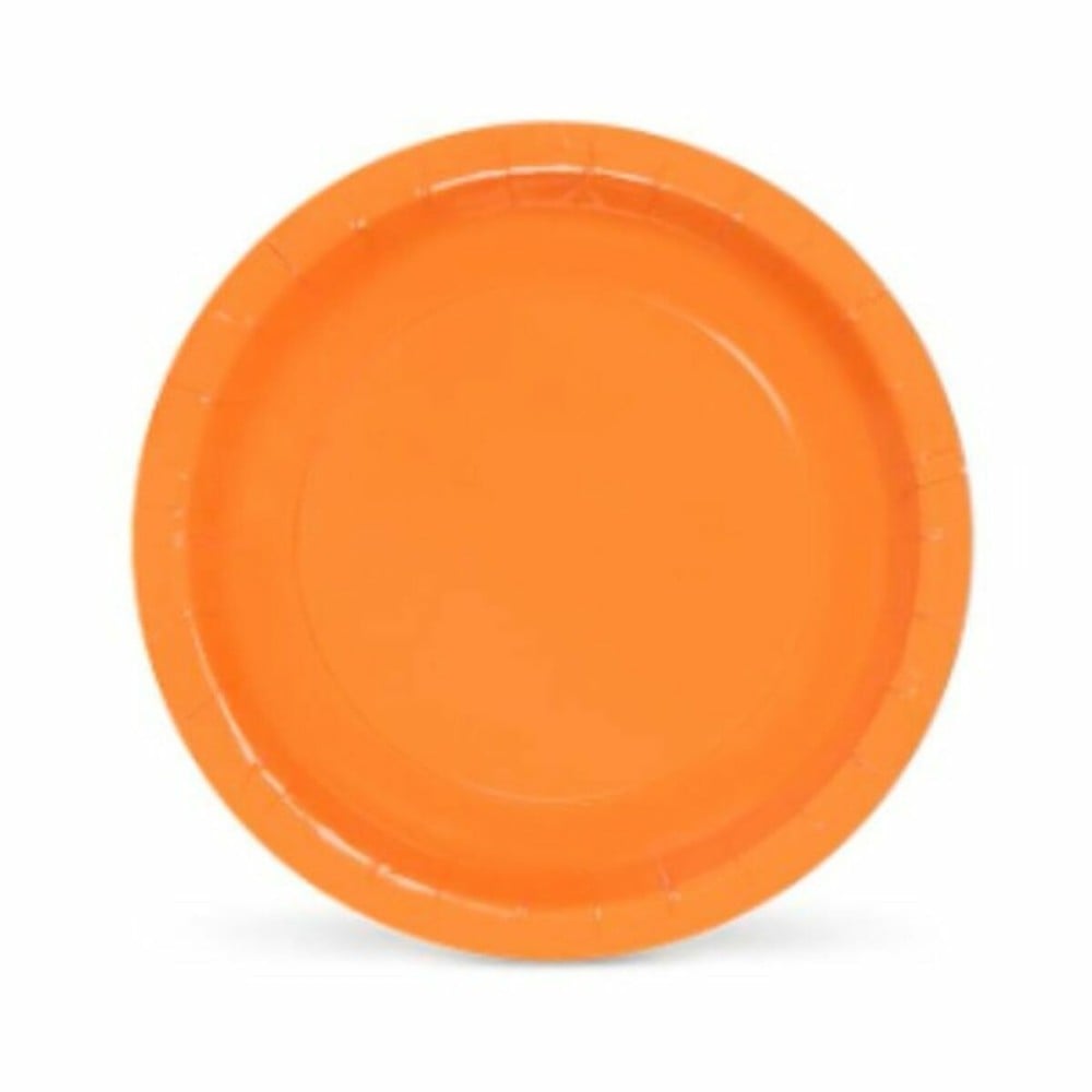 Plate set Algon Disposable Cardboard Orange (36 Units)