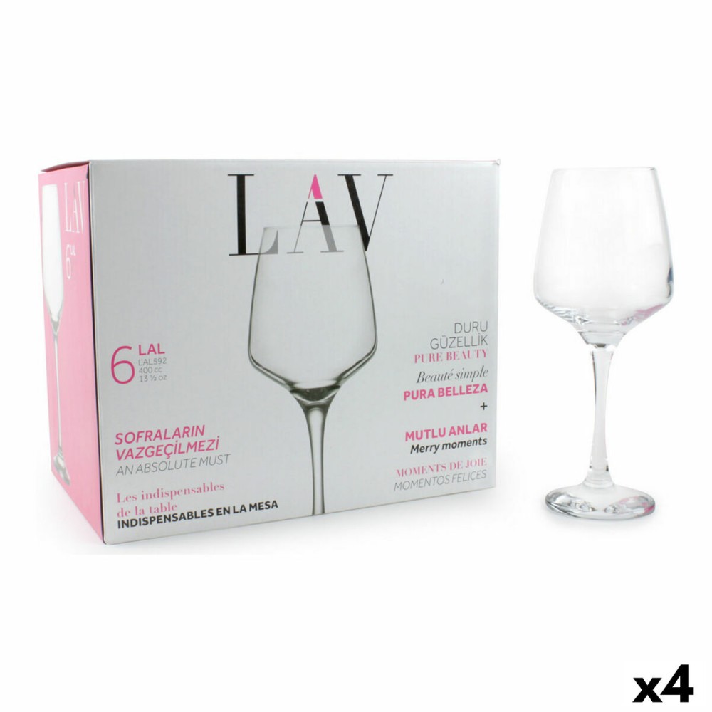 Set de verres à vin LAV Lal 6 Pièces (4 Unités)
