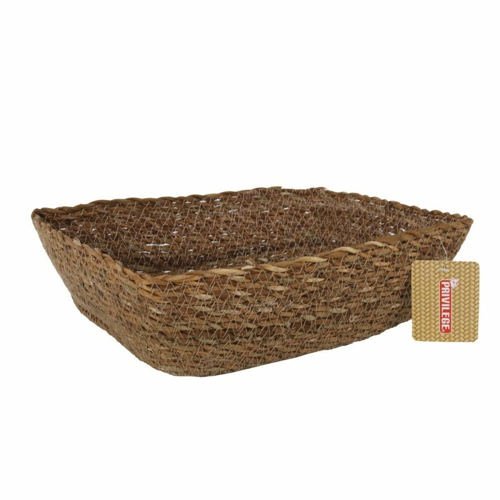 Panier Multi-usages Privilege osier Rectangulaire 30 x 23 x 9 cm (8 Unités)