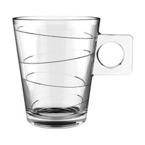 Ensemble de tasses à café Lima onda 80 ml 3 Pièces (24 Unités)