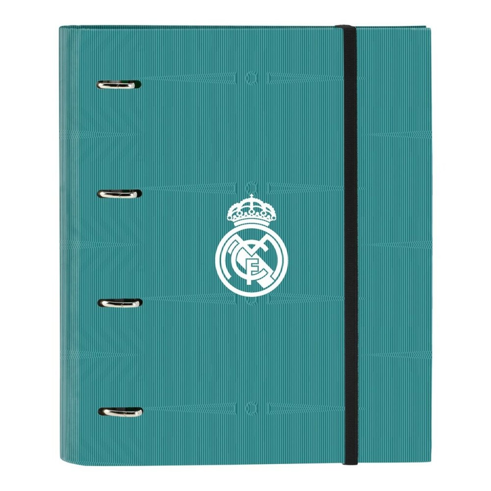 Ring binder Real Madrid C.F. White Turquoise Green 27 x 32 x 3.5 cm (30 mm)