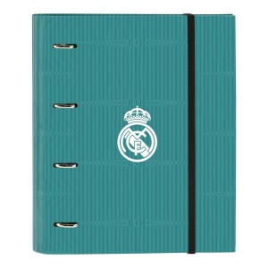 Ring binder Real Madrid C.F. White Turquoise Green 27 x 32 x 3.5 cm (30 mm)