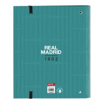 Reliure à anneaux Real Madrid C.F. Blanc Vert turquoise 27 x 32 x 3.5 cm (30 mm)