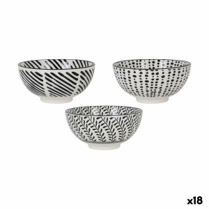 Schüssel für Vorspeisen Alfares Nomi Schwarz ø 15,5 x 7,7 cm 15 x 7,3 cm (18 Stück)