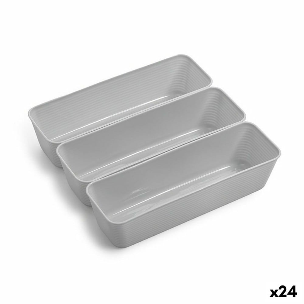 Schubladen-Organizer Dem Kunststoff Mehrzweck (3 Stücke) (24 Stück)