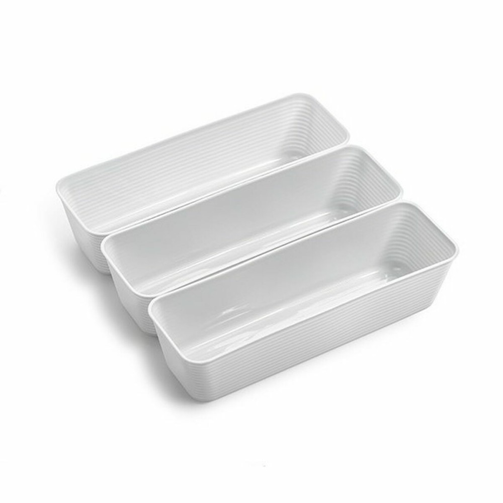Organiseur de Tiroirs Dem Plastique Polyvalents (3 Pièces) (24 Unités)