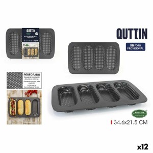 Moule pour Baguettes Quttin Baguette 34,6 x 21,5 x 3 cm (12 Unités)