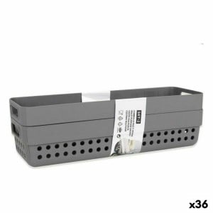 Panier Multi-usages Confortime 144888 24 x 7,5 x 5 cm 24 x 7,5 x 7 cm 2 Pièces (36 Unités)