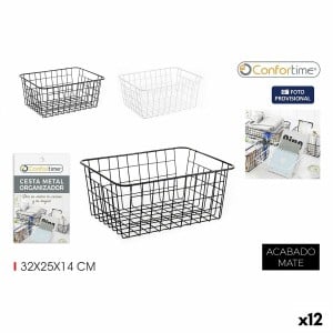 Panier Multi-usages Confortime 32 x 25 x 14 cm (12 Unités)