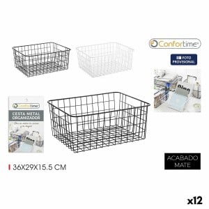 Panier Multi-usages Confortime 36 x 29 x 15,5 cm (12 Unités)