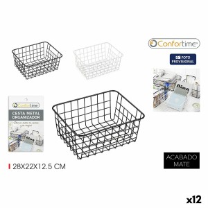 Multi-purpose basket Confortime 28 x 22 x 12,5 cm (12 Units)