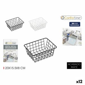 Panier Multi-usages Confortime 20 x 15,5 x 8 cm (12 Unités)