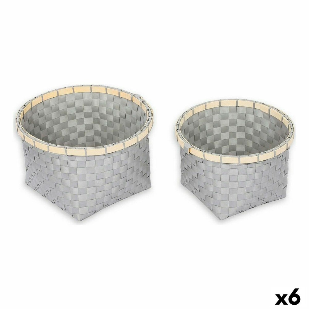 Panier Multi-usages Confortime Ronde 26 x 26 x 17 cm 2 Pièces (6 Unités)