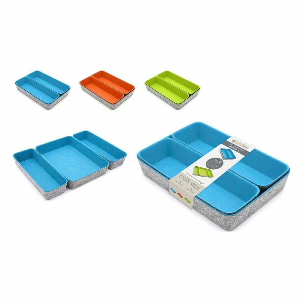Drawer Organizer Confortime Felt 28 x 20,5 x 5,3 cm 3 Pieces (6 Units)