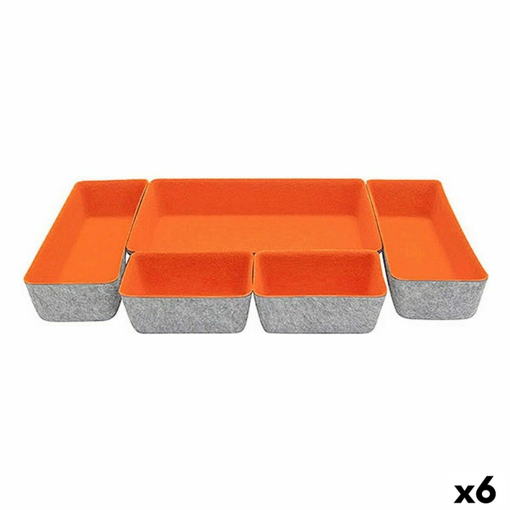 Schubladen-Organizer Confortime Filz 27,5 x 20 x 5,3 cm 5 Stücke (6 Stück)