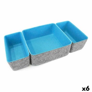 Organiseur de Tiroirs Confortime Feutre 3 Pièces (6 Unités)