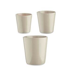 Set of pots Ibergarden CONICO-7044 Grey Clay Cónica Ø 14 cm Ø 22 cm Ø 17 cm 3 Pieces