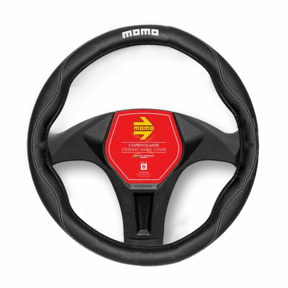 Steering Wheel Cover Momo MOMLSWC011BW Black Ø 36,5 - 39 cm