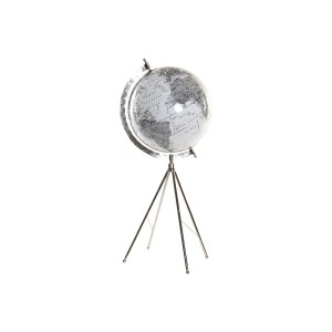 Globe terrestre DKD Home Decor Blanc Métal Plastique 27 x 25 x 61 cm