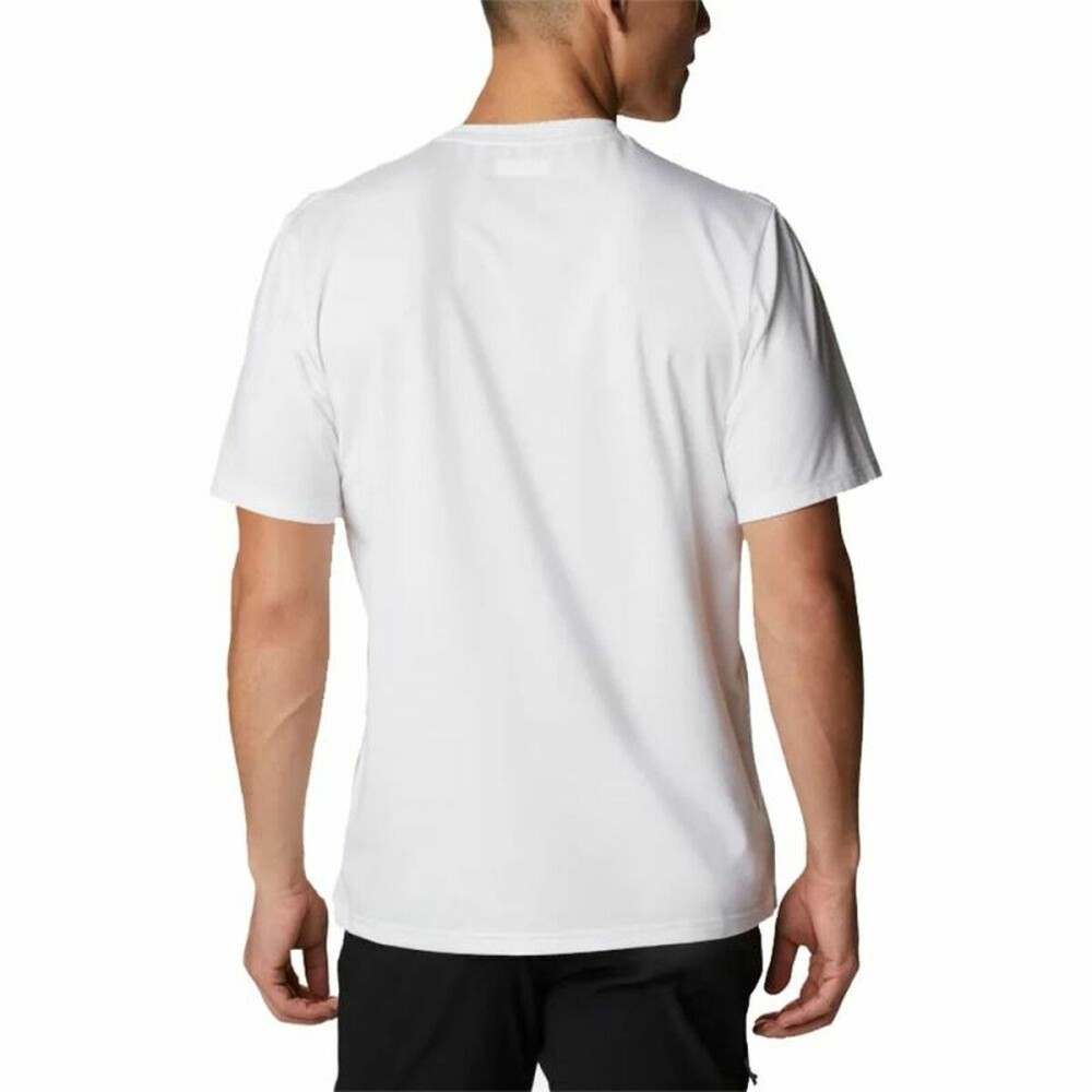 Herren Kurzarm-T-Shirt Columbia Sun Trek Weiß Herren