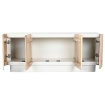 TV furniture Home ESPRIT White Natural 140 x 40 x 55 cm