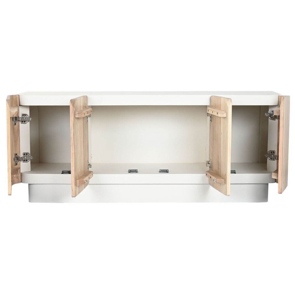 TV furniture Home ESPRIT White Natural 140 x 40 x 55 cm