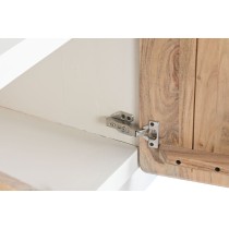 TV furniture Home ESPRIT White Natural 140 x 40 x 55 cm