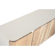 TV furniture Home ESPRIT White Natural 140 x 40 x 55 cm