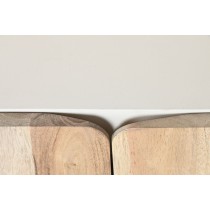 TV furniture Home ESPRIT White Natural 140 x 40 x 55 cm