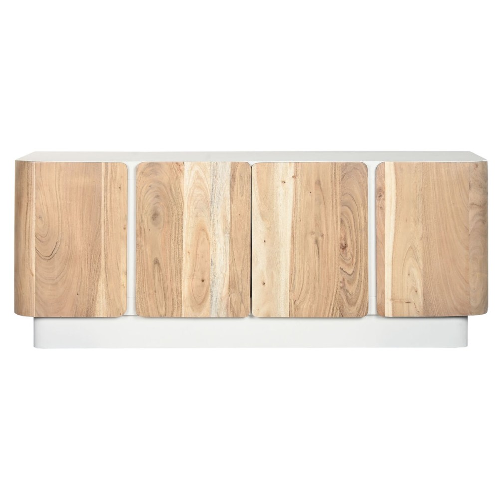 TV furniture Home ESPRIT White Natural 140 x 40 x 55 cm