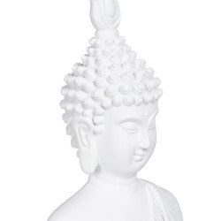 Deko-Figur Weiß Buddha 19,2 x 12 x 32,5 cm