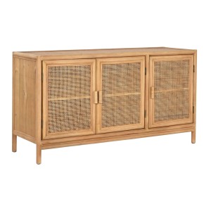 Buffet Home ESPRIT Marron Clair Rotin Sapin 120 x 40 x 65 cm