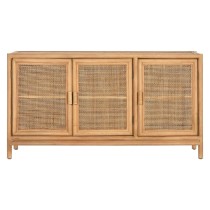 Sideboard Home ESPRIT Light brown Rattan Fir 120 x 40 x 65 cm