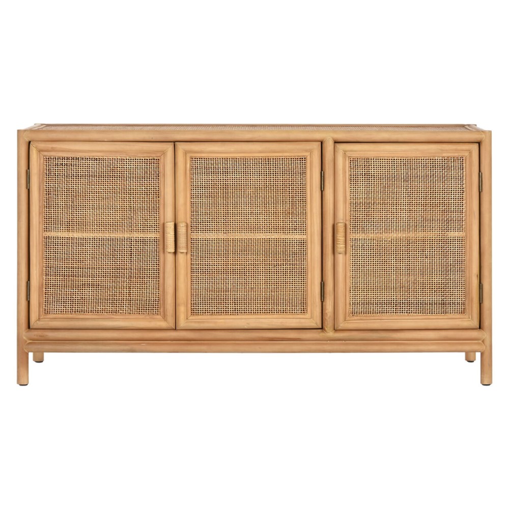 Buffet Home ESPRIT Marron Clair Rotin Sapin 120 x 40 x 65 cm