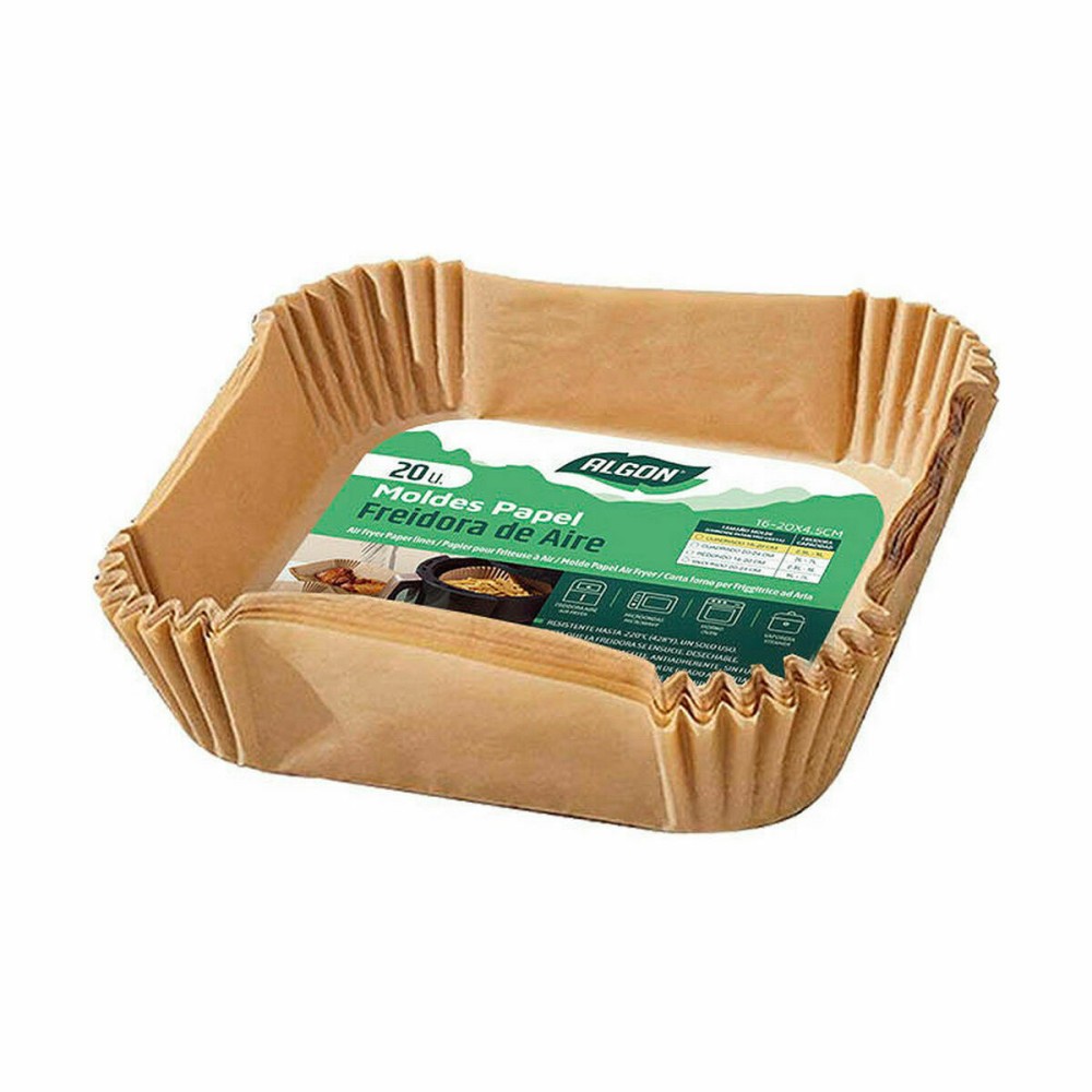Papier pour friteuse à air Algon 20 cm Friteuse sans Huile (24 Unités)