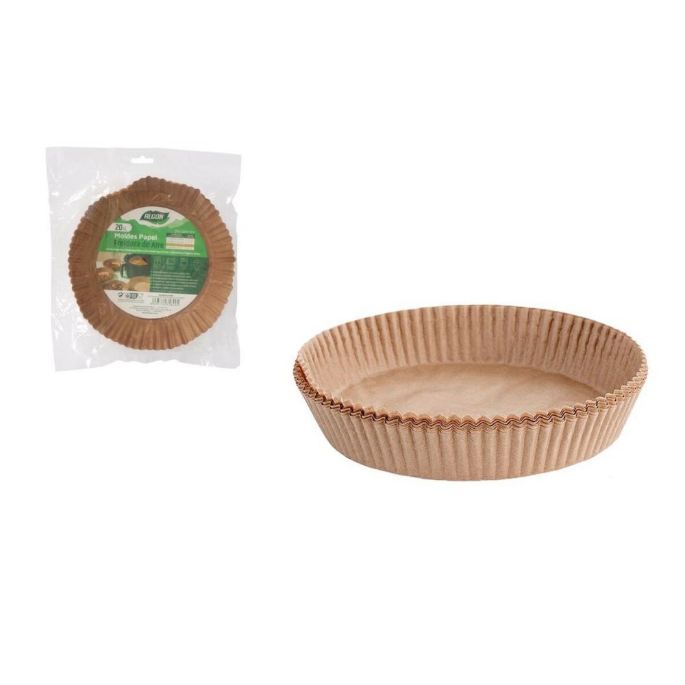 Papier für Heißluftfritteuse Algon 20 cm Fritteuse ohne Öl (24 Stück)