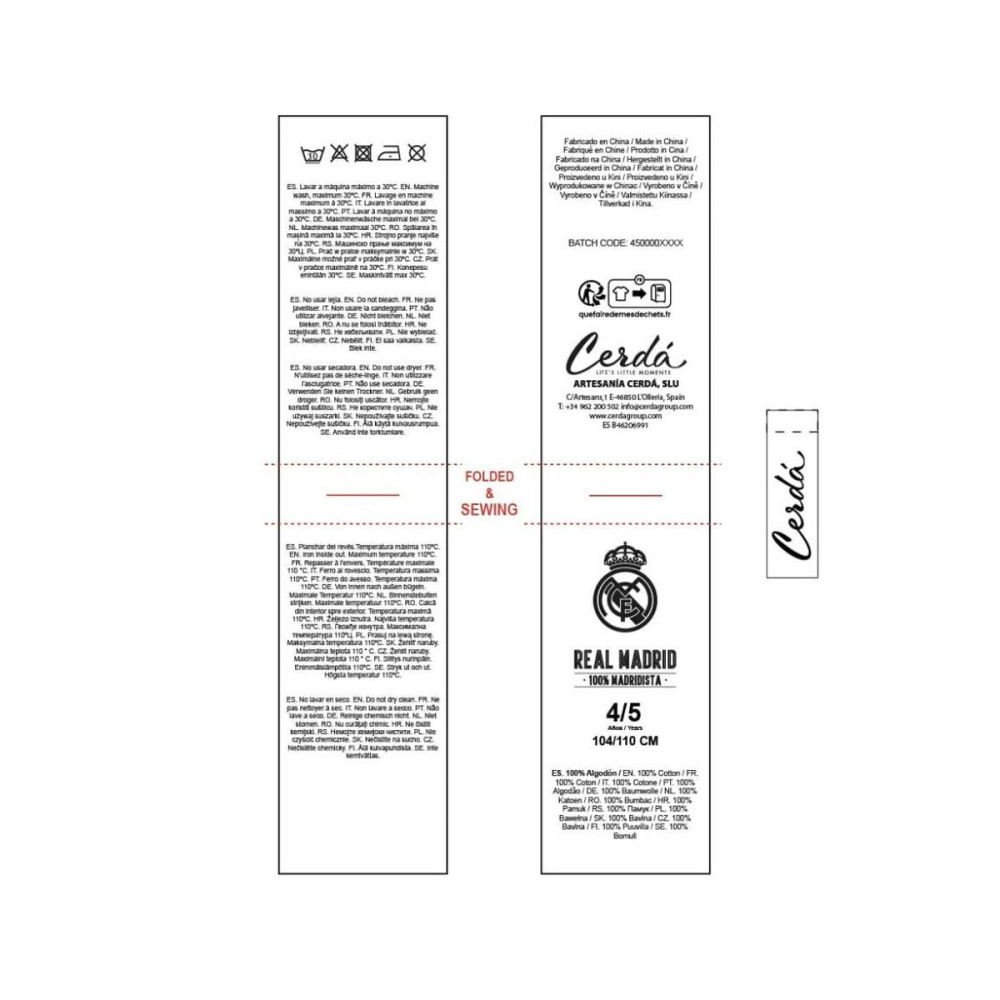Culottes Real Madrid C.F. Multicouleur