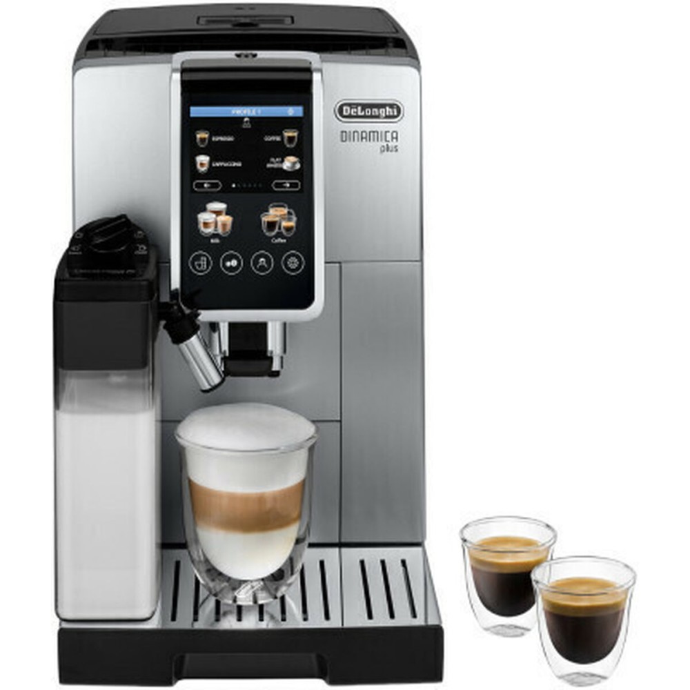 Cafetière superautomatique DeLonghi ECAM 380.85.SB Noir Argenté 1450 W 15 bar 2 Tasses 300 g 1,8 L