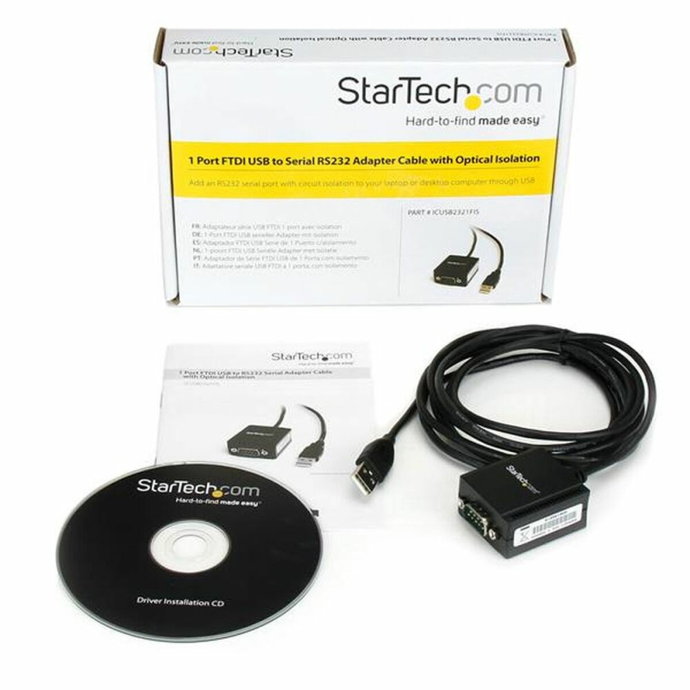 Adaptateur USB vers RS232 Startech ICUSB2321FIS         Noir