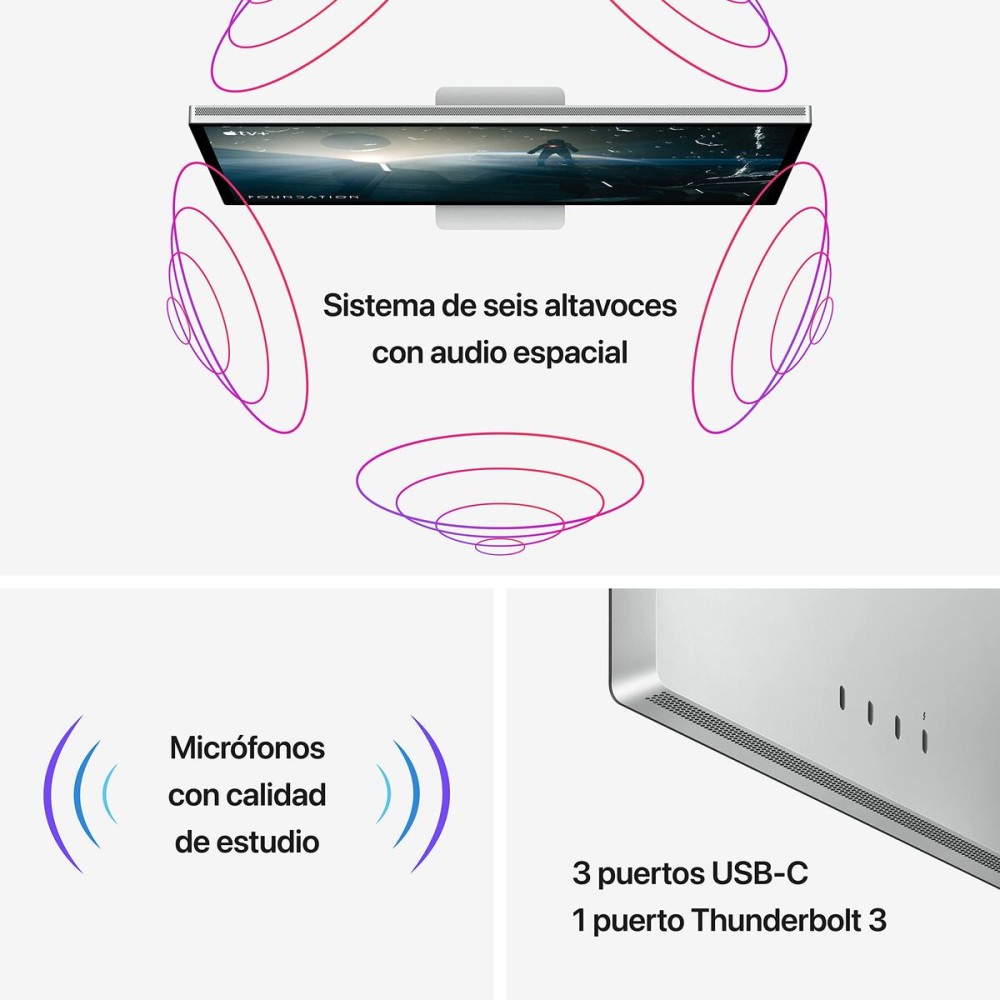 Gaming-Monitor Apple MYJJ3YP/A 5K Ultra HD 27"