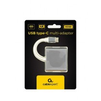 3-Port USB-C Hub GEMBIRD A-CM-HDMIF-02-SG Grey