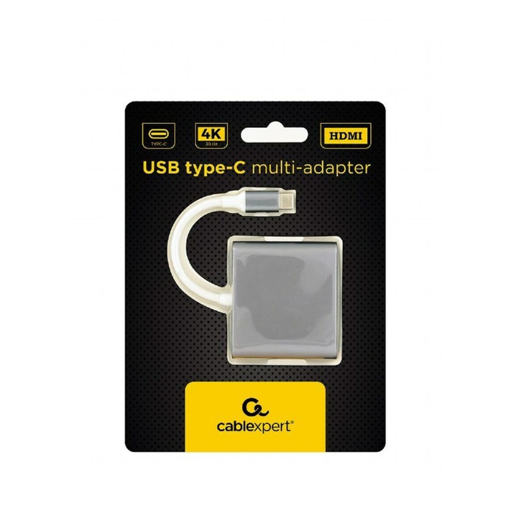 Hub USB-C 3 Ports GEMBIRD A-CM-HDMIF-02-SG Gris
