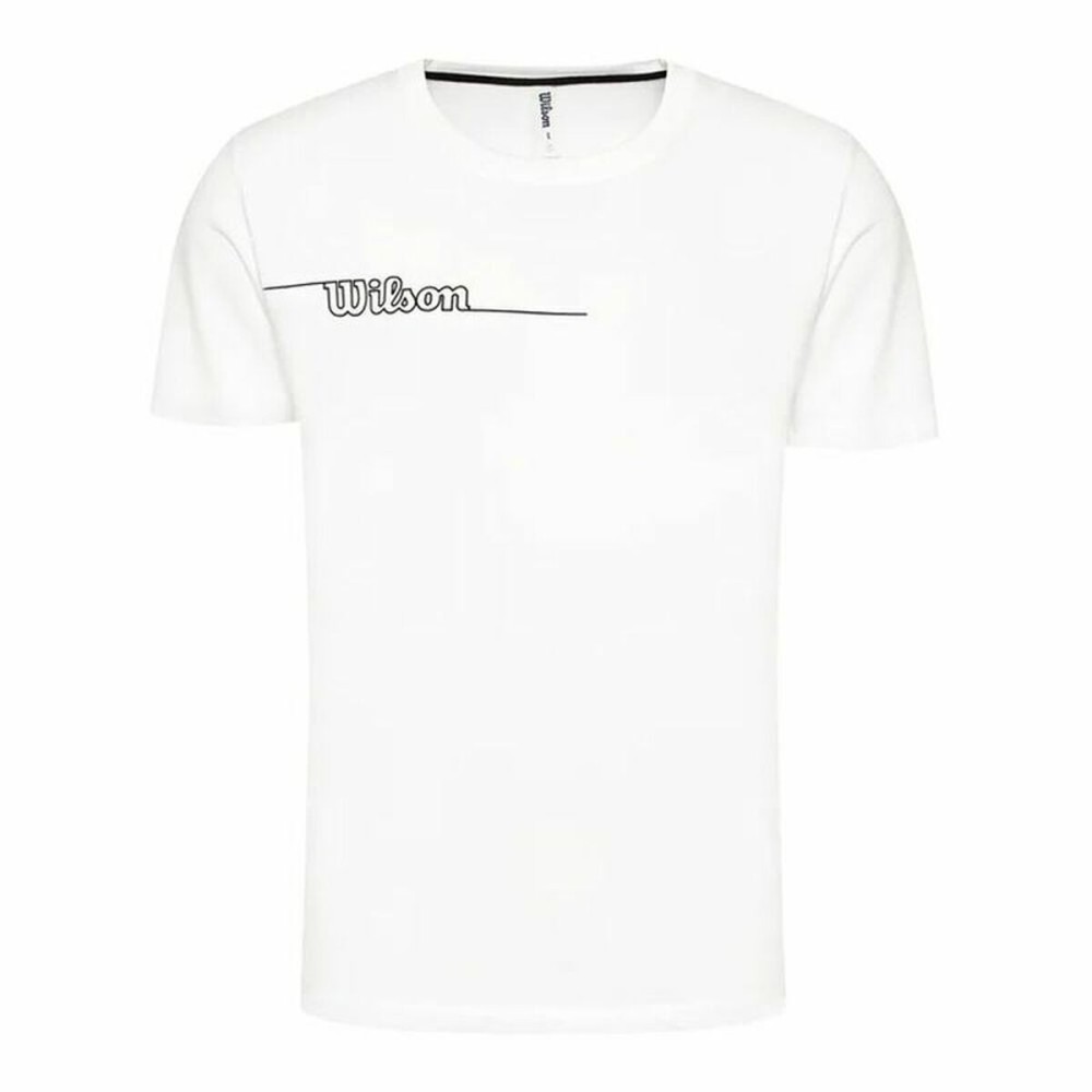 Short-sleeve Sports T-shirt Wilson Team II Teach White